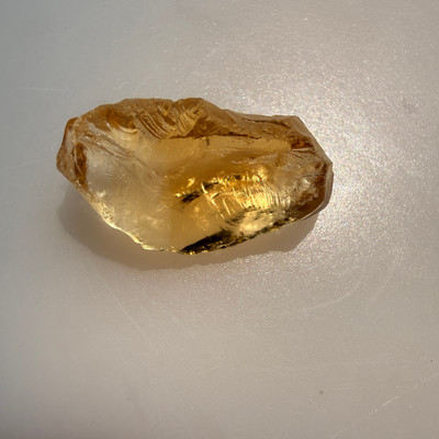 Natural Citrine Uncut Rough Gemstone 22.55 Carats Dandelion Yellow Color 25x14x10mm November Birthstone | Faceting & Jewelry Making