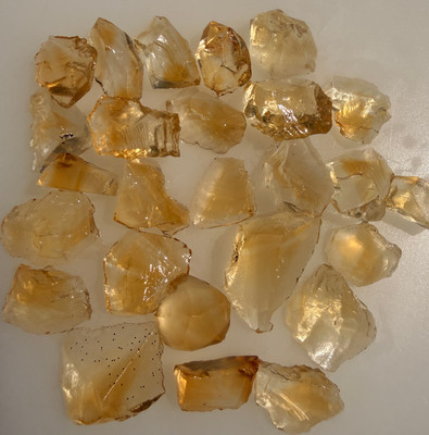 Natural Citrine Uncut Rough Gemstone 145.70 Carats 27 Pcs Pastel Yellow Color Brazil Earth Mined | Faceting & Jewelry Making
