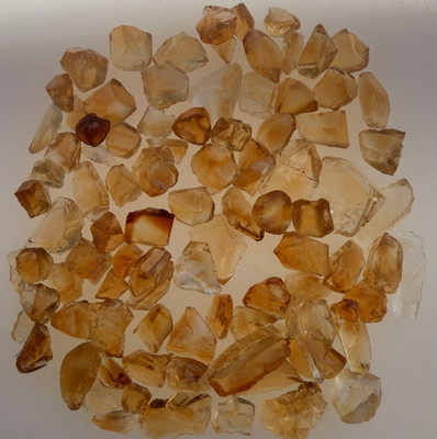 Natural Citrine Uncut Rough Gemstone 182.85 Carats 88 Pcs Golden Yellow Citrine Color Brazil Earth Mined | Faceting & Jewelry Making