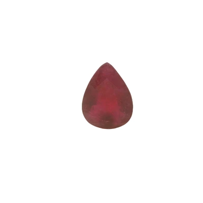 Natural Ruby Gemstone | Pear Facet Cut 5.78 Carat VVS Clarity Glass Filled Pigeon Blood Red Color 15x10mm Loose Stone | July Birthstone