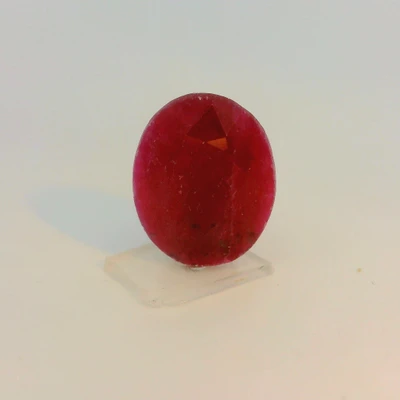 Natural Ruby Gemstone | Oval Facet Cut 4.65 Carat VS Clarity Scarlet Red Color 11.7x9.3mm Loose Stone | July Birthstone