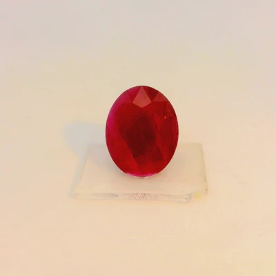 Natural Ruby Gemstone | Oval Facet Cut 1.96 Carat VS Clarity Burgundy Red Color 9x7mm Loose Stone | July Birthstone