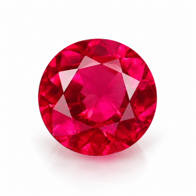 Natural Burma Ruby Gemstone | Round 1.60mm Diamond Cut 1.24 Carat FL Clarity 58 Pcs Pigeon Blood Red Color Loose Stones | July Birthstone