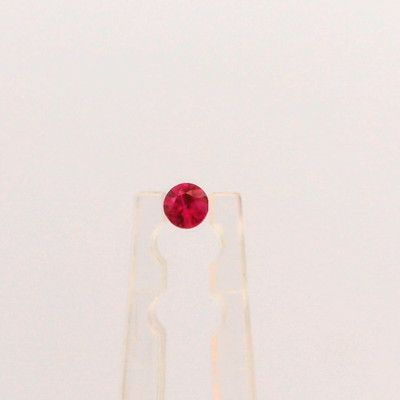 Natural Burma Ruby Gemstone | Round 2.25mm Diamond Cut 0.53 Carat VS1 Clarity 9 Pcs Carmine Red Color Loose Stones | July Birthstone