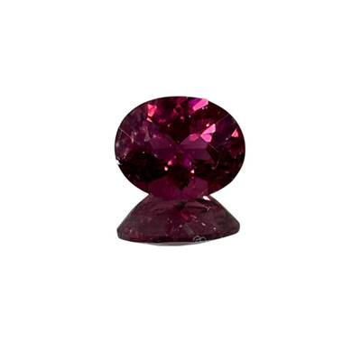 Natural Rubellite Oval 9x7mm Checker Cut 2.01 Cts SI1 Clarity | Fuchsia Pink Color Brazil | Pink Tourmaline October Birthstone Loose Gemstone