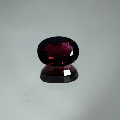 Natural Pink Tourmaline Oval German Facet Cut 3.95 Cts VVS Clarity 11.1x8.2mm | Rosewood Pink Color Brazil October Birthstone | Loose Gemstone
