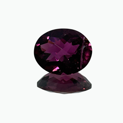 Natural Pink Tourmaline Oval 11x9mm Checker Cut 3.64 Cts VS Clarity | Fuchsia Pink Color Brazil October Birthstone | Jewelry Making Loose Gemstone