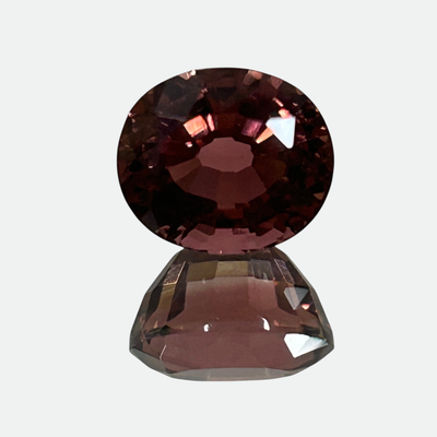 Natural Pink Tourmaline Oval 10x9mm German Facet Cut 4.24 Cts VVS Clarity | Rosewood Pink Color Brazil October Birthstone | Loose Gemstone