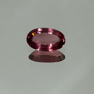 Natural Pink Tourmaline Oval German Facet Cut 1.89 Cts VS Clarity 10.8x6.7mm | Thulian Pink Color Brazil October Birthstone | Loose Gemstone
