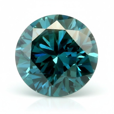 Blue Color Diamond Lab Grown Round 4.87mm Brilliant Cut 0.44 Cts Custom Jewelry Making