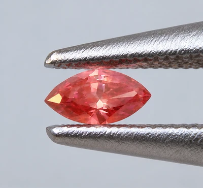 Diamond Lab Grown 2 Pcs Vivid Pink Color Marquise 6x3mm Diamond Cut 0.41 Cts Custom Jewelry Making