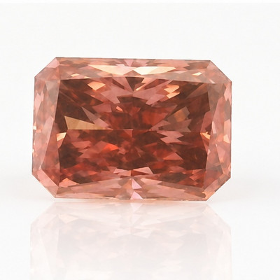 Diamond Lab Grown Vivid Pink Color Octagon 7x5mm Princess Cut 1.22 Cts Custom Jewelry Designing