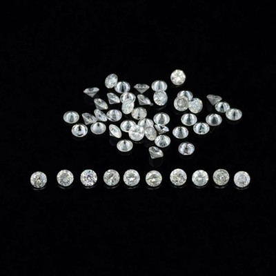 Lab Grown Diamond Round 0.90mm Brilliant Cut DEF Color VS VVS Clarity Loose Diamonds Jewelry Making