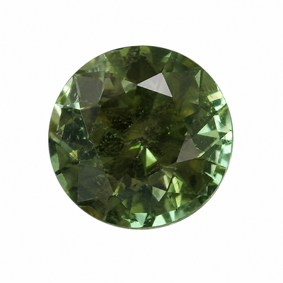 Natural Green Sapphire 2.6mm Round Diamond Cut VS Clarity Winsor Green Color Loose Gemstone