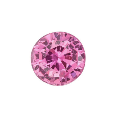 Natural Pink Sapphire 3mm Round Diamond Cut Rose Pink Color