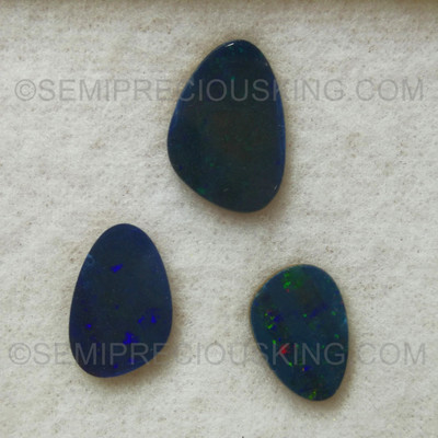 Natural Doublet Opal Freeform Play of Colors VS Clarity Loose Gemstone