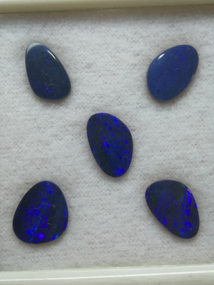 Natural Doublet Opal Freeform Smooth Play of Colors VVS Clarity Opal Loose Gemstone