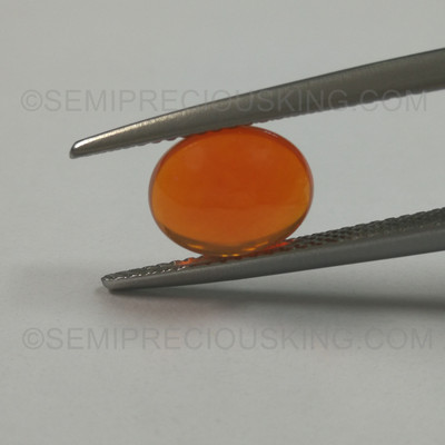 Natural Mexican Fire Opal Oval Cabochon 9X7mm Merigold Orange Color VS Clarity Loose Gemstone