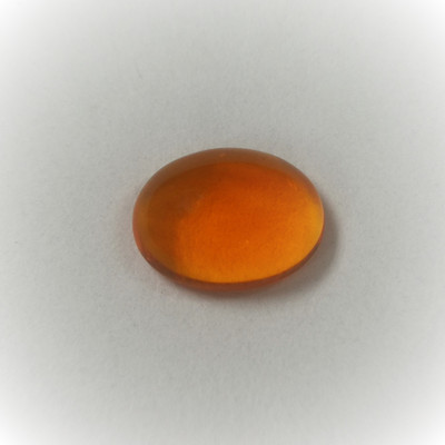 Natural Mexican Fire Opal Oval Cabochon 8.5X6.3mm Merigold Orange Color VS Clarity Loose Gemstone