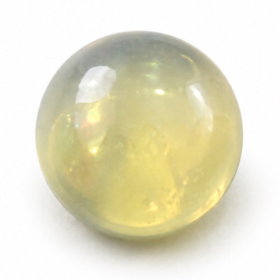 Natural Ethiopian Opal Round Cabochon 4mm Off-White Transparent Color VS Clarity Loose Gemstone