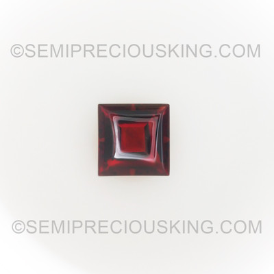 Natural Garnet Square Bufftop Princess 7X7mm Burgundy Color VVS Clarity Loose Gemstone