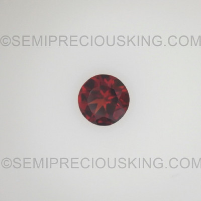 Natural Garnet Round Facet Cut 5mm Rosewood Color SI1 Clarity Loose Gemstone
