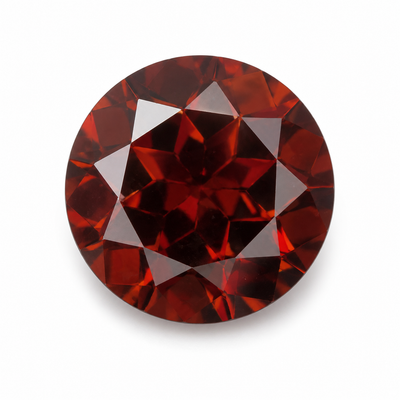 Natural Garnet Round Facet Cut 3x3mm Rosewood Color SI1 Clarity Loose Gemstone