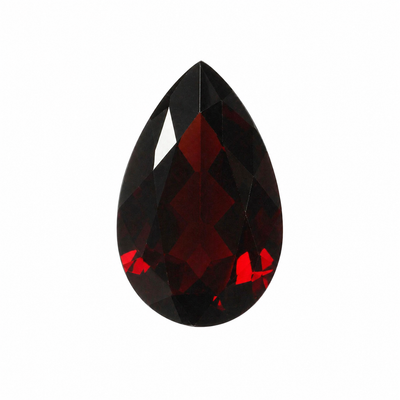 Natural Garnet 15X10 mm Pears Checkerboard Cut Very Good Quality VS Clarity Mozambique mines