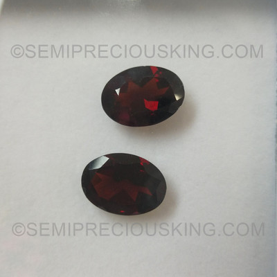 Natural Garnet Oval Facet Cut 14x10mm Burgundy Color VVS Clarity Loose Gemstone