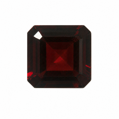 Natural Garnet Octagon Step Cut 10X10mm Umber Color VVS Clarity Loose Gemstone