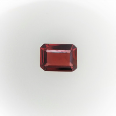Natural Garnet Octagon Step Cut 8X6mm Russet Color SI1 Clarity Loose Gemstone