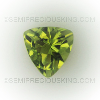 Natural Peridot Trillion Faceted Cut 5X5mm Parrot Green Color FL Clarity Loose Gemstone