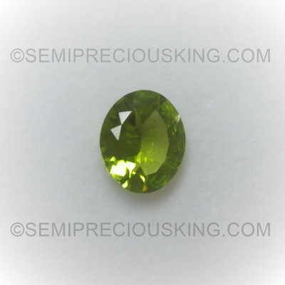 Natural Peridot Oval Faceted Cut 12X10mm Parrot Green Color VVS Clarity Loose Gemstone