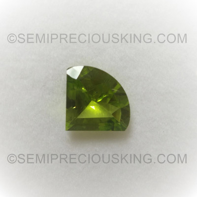 Natural Peridot Pie Fancy Cut 12x10mm Parrot Green Color VS Clarity Loose Gemstone