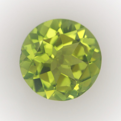 Natural Peridot Round Faceted Cut 8X8mm Parrot Green Color VS Clarity Loose Gemstone