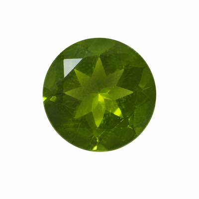 Natural Peridot Round Faceted Cut 11X11mm Intense Green Color VVS Clarity Loose Gemstone