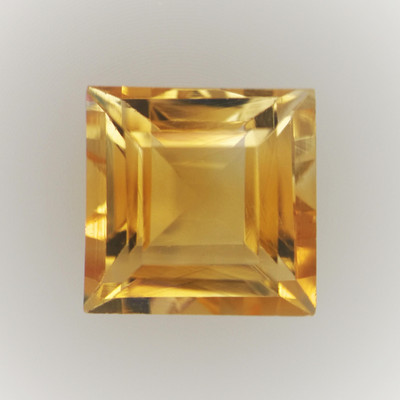 Natural Citrine Square Step Cut 6X6mm Amber Yellow Color VVS Clarity Loose Gemstone