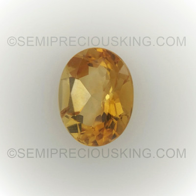 Natural Citrine Oval Faceted Cut 9X7mm Amber Yellow Color VVS Clarity Loose Gemstone