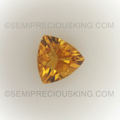 Natural Citrine Trillion Faceted Cut 9X9mm Golden Citrine Color FL Clarity Loose Gemstone