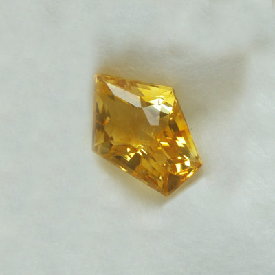 Natural Citrine Kite Fancy Cut 16.2X11.5mm Amber Yellow Color FL Clarity Loose Gemstone
