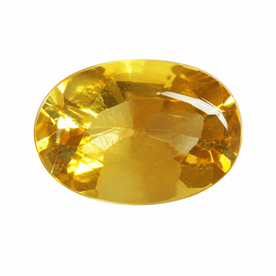 Natural Citrine Oval Bufftop 14X10mm Amber Yellow Color VVS Clarity Loose Gemstone
