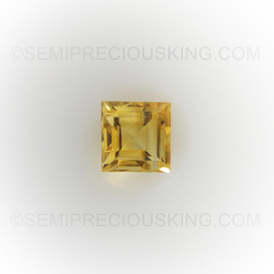 Natural Citrine Square Step Cut 5X5mm Dandelion Color VS Clarity Loose Gemstone