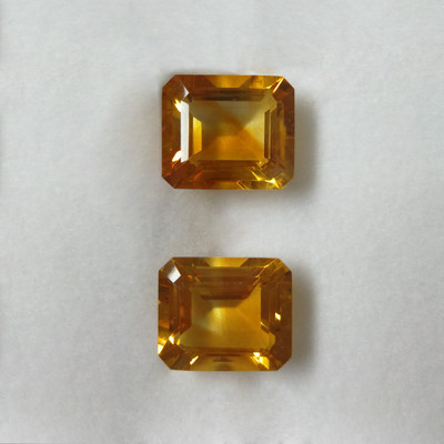 Natural Citrine Octagon Step Cut 14x12mm Golden Citrine Color FL Clarity Loose Gemstone