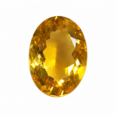 Natural Citrine Oval Faceted Cut 14X10mm Golden Citrine Color VVS Clarity Loose Gemstone