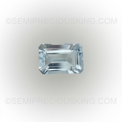 Natural Aquamarine 6X4 mm Octagon Aqua Sky Blue Color