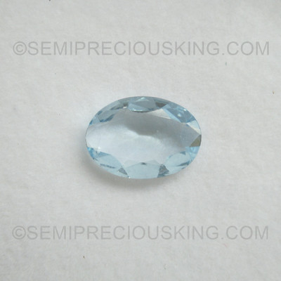 Natural Aquamarine Oval Faceted Cut 12.7x9mm Aqua Sky Blue Color VS Clarity Loose Gemstone