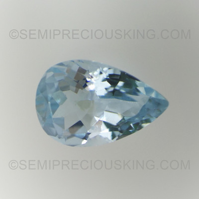 Natural Aquamarine Pear Faceted Cut 9X6mm Carolina Blue Color FL Clarity Loose Gemstone