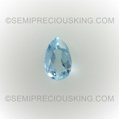 Natural Aquamarine Pear Faceted Cut 5X3mm Carolina Blue Color VVS Clarity Loose Gemstone