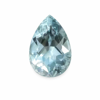 Natural Aquamarine Pear Faceted Cut 7X5mm Carolina Blue Color VVS Clarity Loose Gemstone