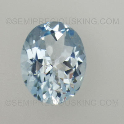 Natural Aquamarine Oval Faceted Cut 9X7mm Baby Blue Color VS Clarity Loose Gemstone